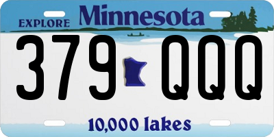 MN license plate 379QQQ