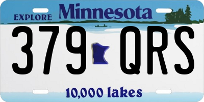MN license plate 379QRS