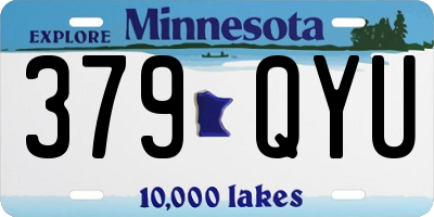 MN license plate 379QYU