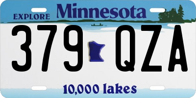 MN license plate 379QZA