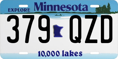 MN license plate 379QZD