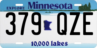 MN license plate 379QZE