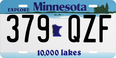 MN license plate 379QZF