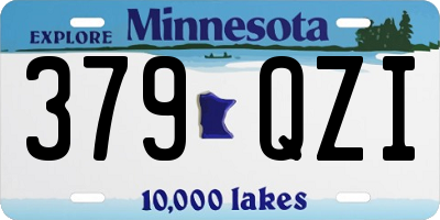 MN license plate 379QZI