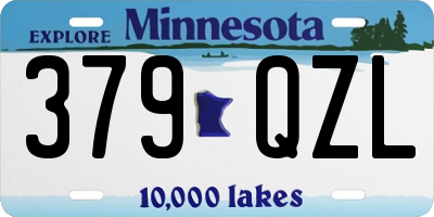 MN license plate 379QZL
