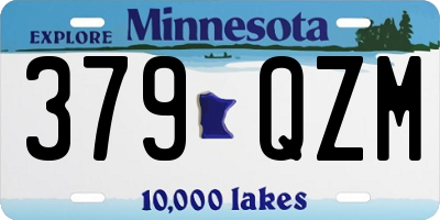 MN license plate 379QZM
