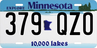 MN license plate 379QZO