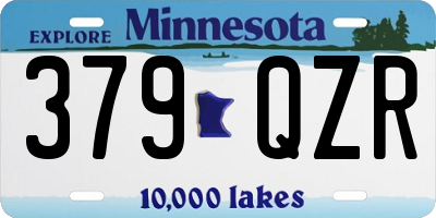 MN license plate 379QZR