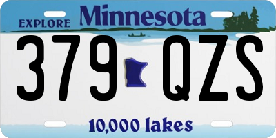 MN license plate 379QZS