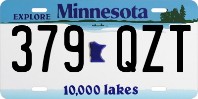MN license plate 379QZT