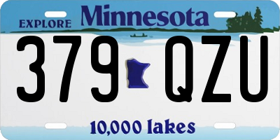 MN license plate 379QZU