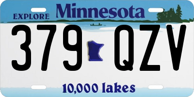 MN license plate 379QZV