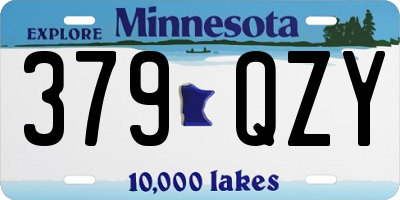 MN license plate 379QZY