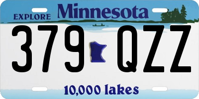MN license plate 379QZZ