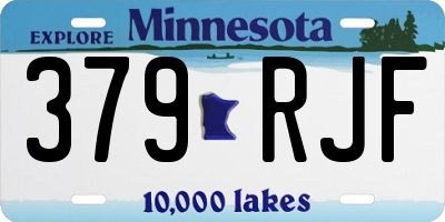 MN license plate 379RJF