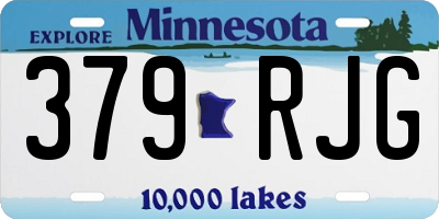 MN license plate 379RJG