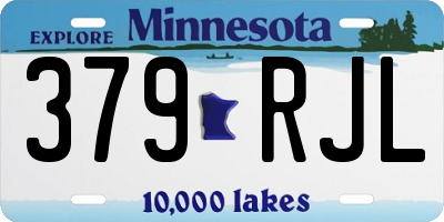 MN license plate 379RJL