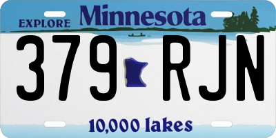 MN license plate 379RJN