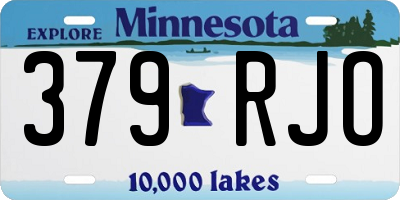 MN license plate 379RJO