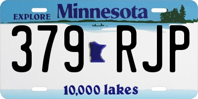 MN license plate 379RJP