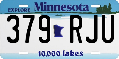 MN license plate 379RJU