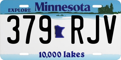 MN license plate 379RJV
