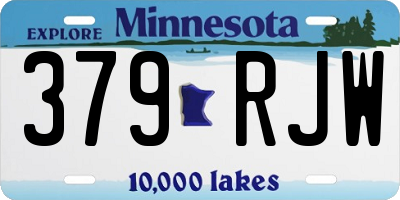MN license plate 379RJW