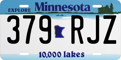 MN license plate 379RJZ