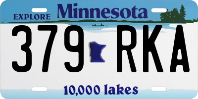 MN license plate 379RKA