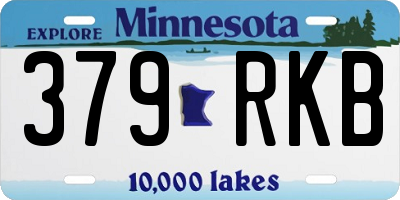 MN license plate 379RKB