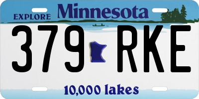 MN license plate 379RKE