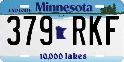 MN license plate 379RKF
