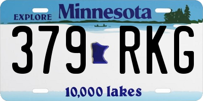 MN license plate 379RKG