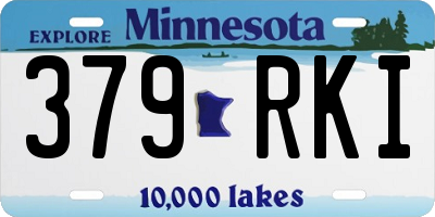 MN license plate 379RKI