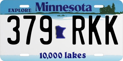 MN license plate 379RKK