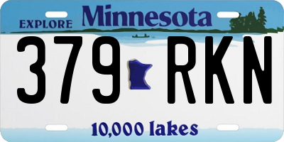 MN license plate 379RKN