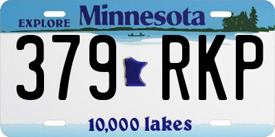 MN license plate 379RKP
