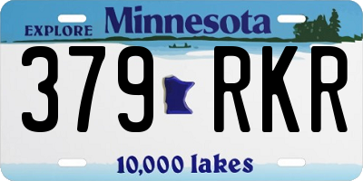 MN license plate 379RKR