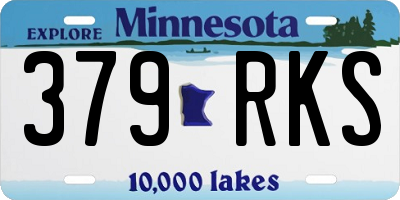 MN license plate 379RKS