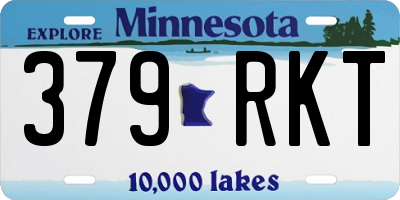 MN license plate 379RKT