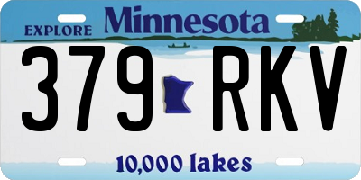 MN license plate 379RKV