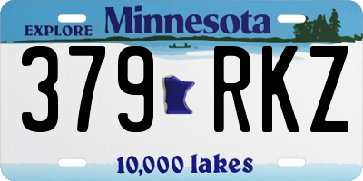 MN license plate 379RKZ