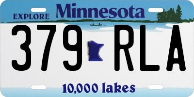 MN license plate 379RLA