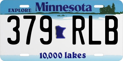 MN license plate 379RLB