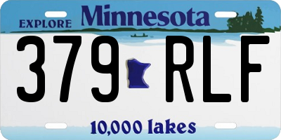 MN license plate 379RLF