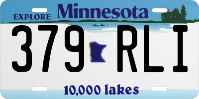 MN license plate 379RLI