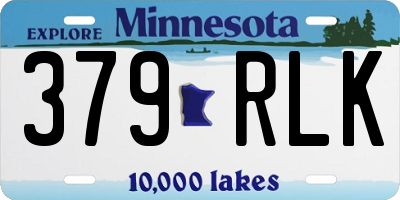 MN license plate 379RLK