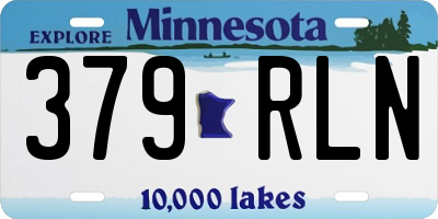 MN license plate 379RLN