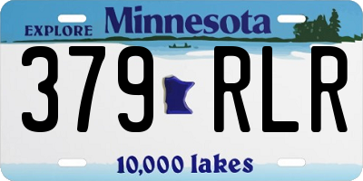 MN license plate 379RLR