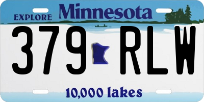 MN license plate 379RLW